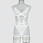womens-striped-mesh-lingerie - Viexta