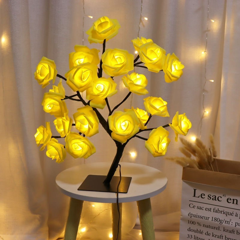 Rose Tree Lamp Decoration