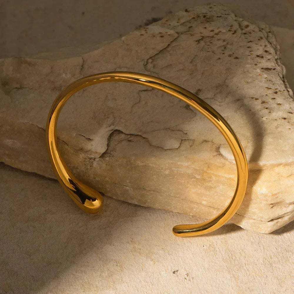 Stainless Steel Simple Opening Bracelet - Viexta