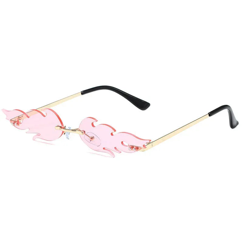 personalized-trend-flame-shaped-sunglasses - Viexta