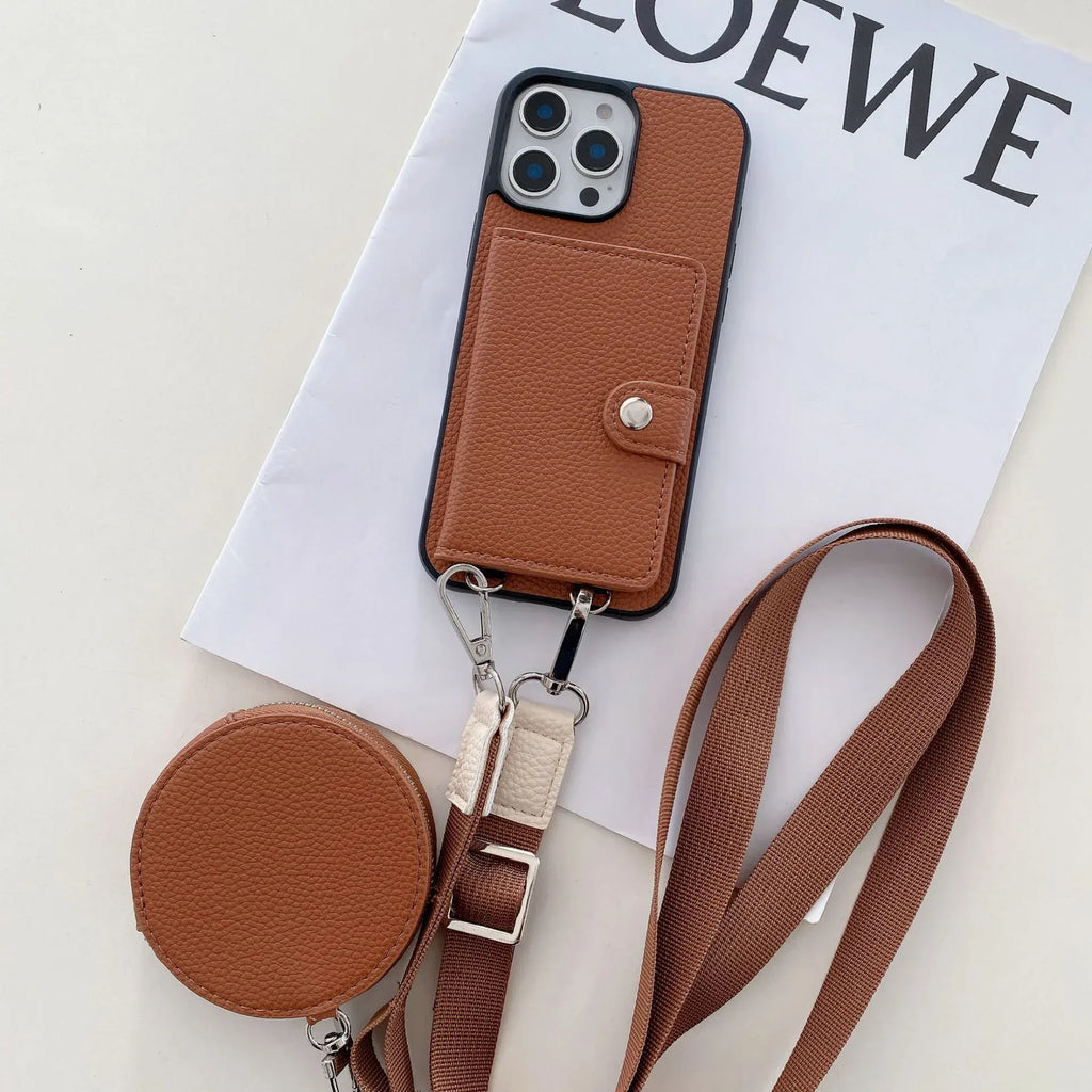 Card Holder Card Lanyard iPhone Case - Viexta