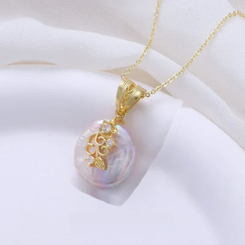 Versatile Baroque Shaped Pearl Earrings - Viexta
