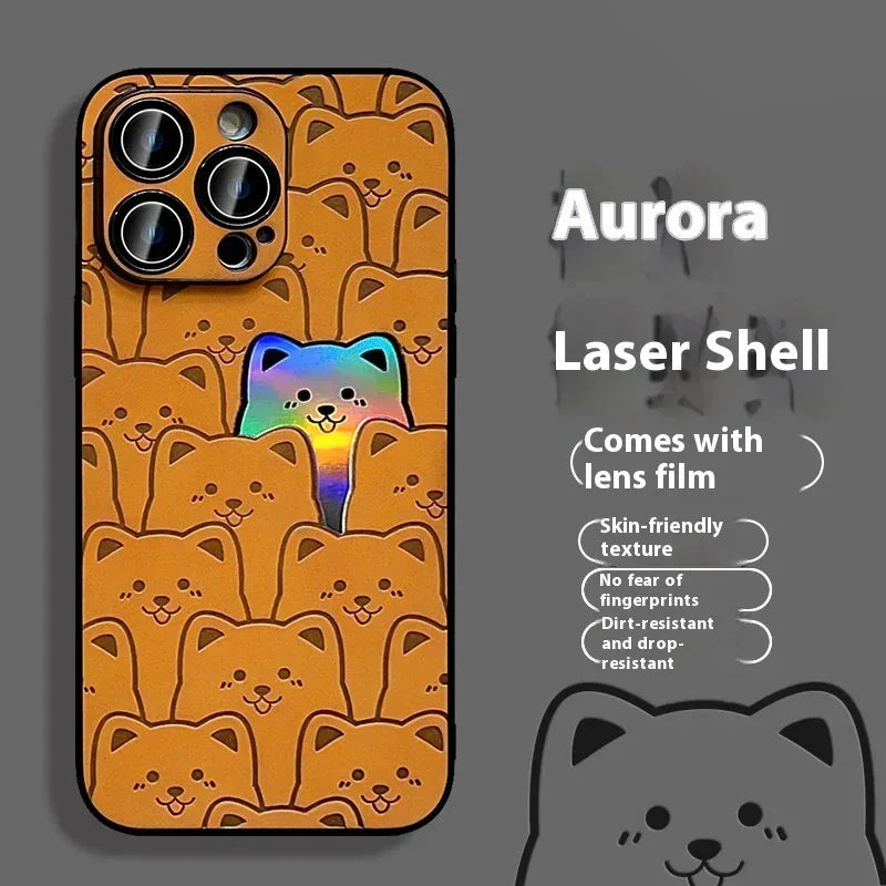 laser-full-screen-bear-iphone-case - Viexta