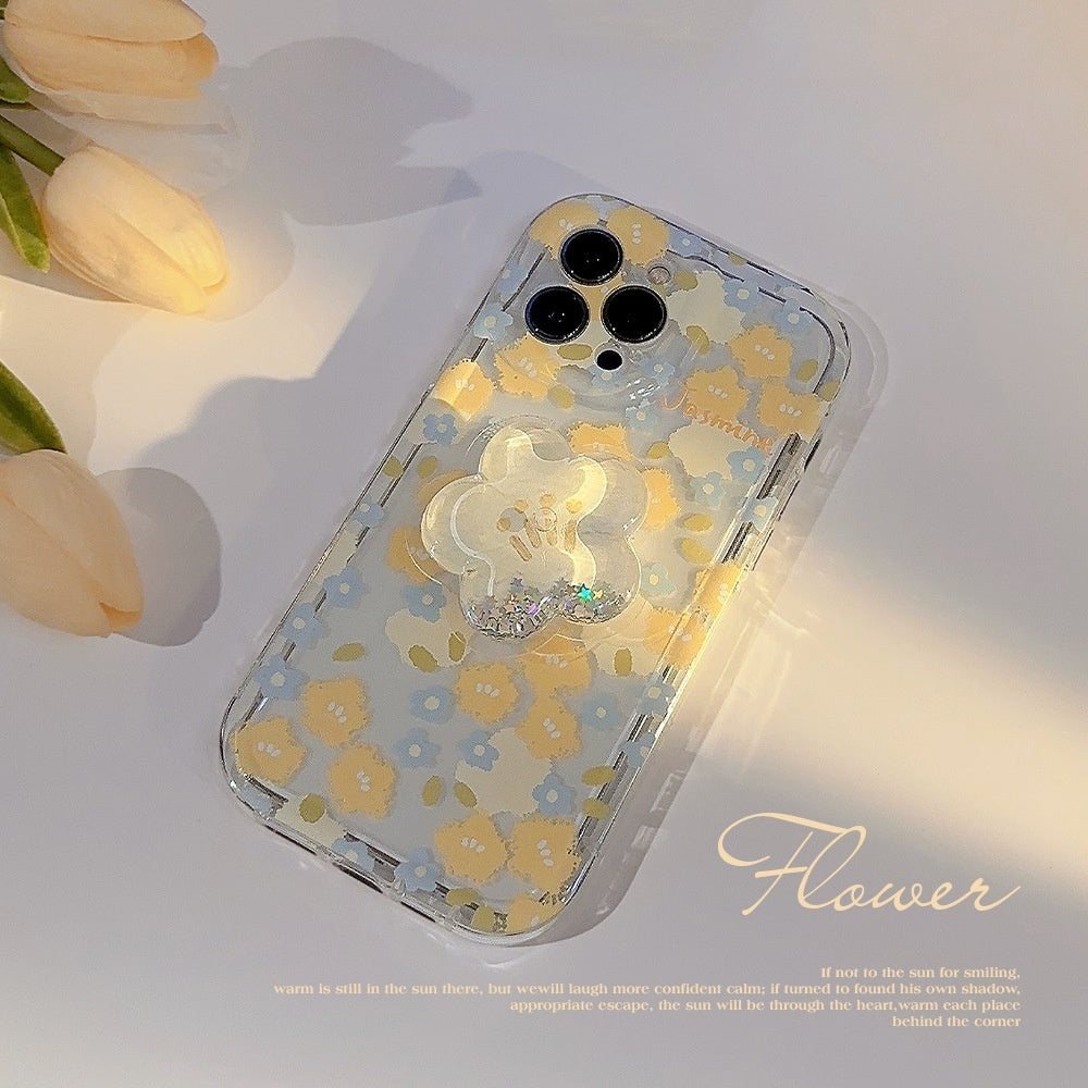 Floral Shell iPhone Case Holder