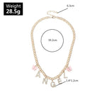 diamond-letter-baby-necklace - Viexta
