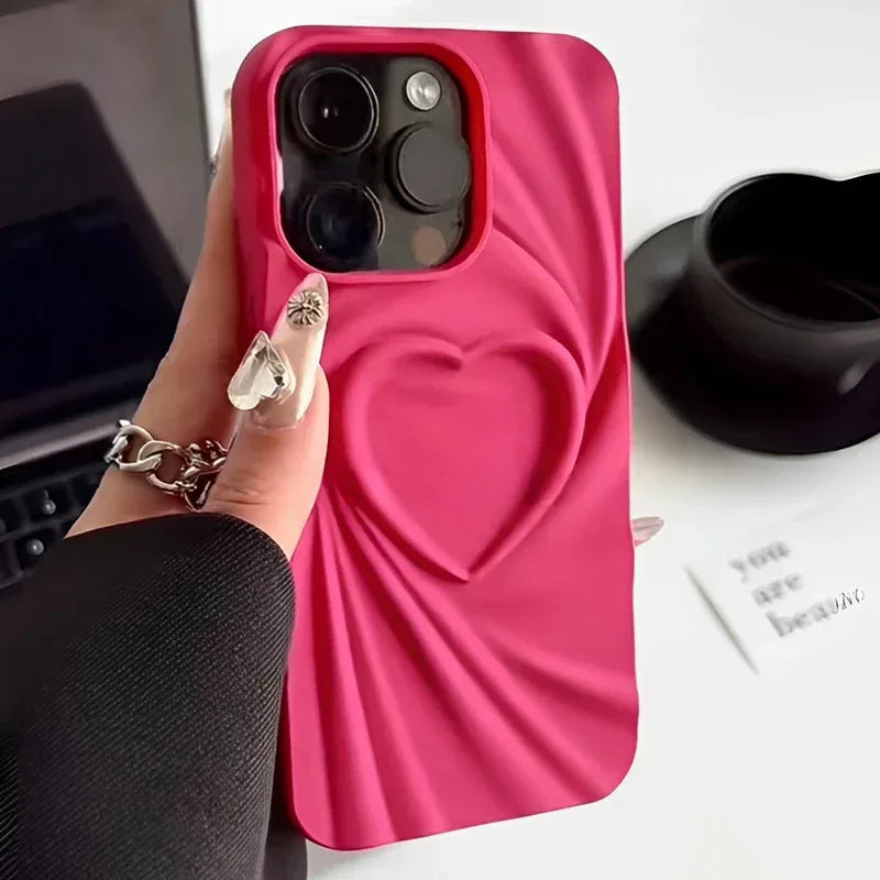 Ruffled Simple Love iPhone Case - Viexta