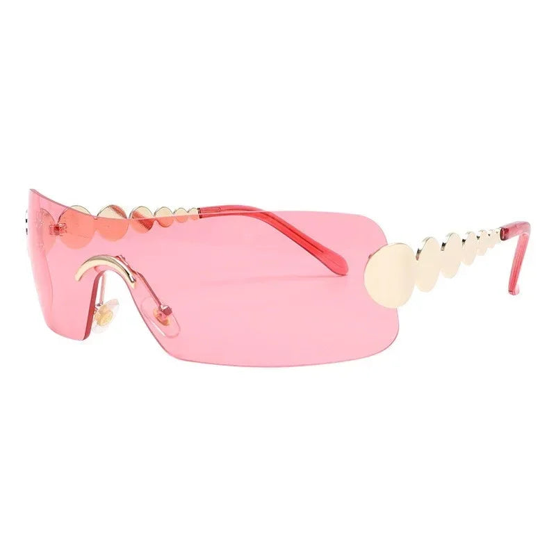 One Piece Rimless Outdoor Sunglasses - Viexta