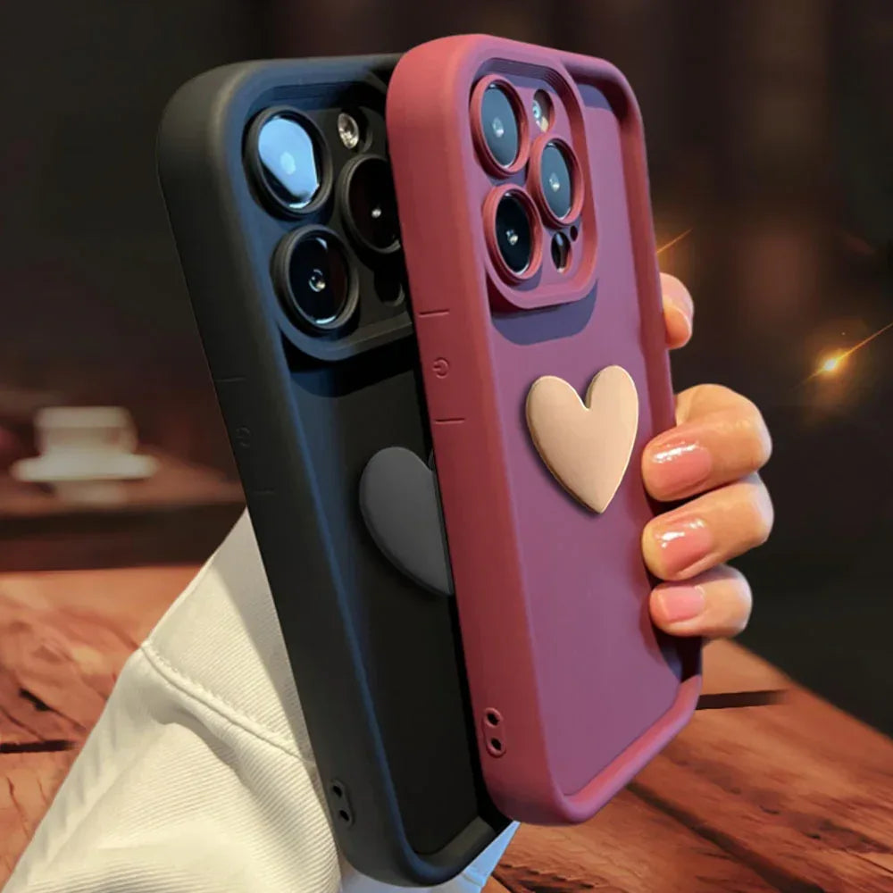 Love Skin-friendly Frosted Lens iPhone Case - Viexta