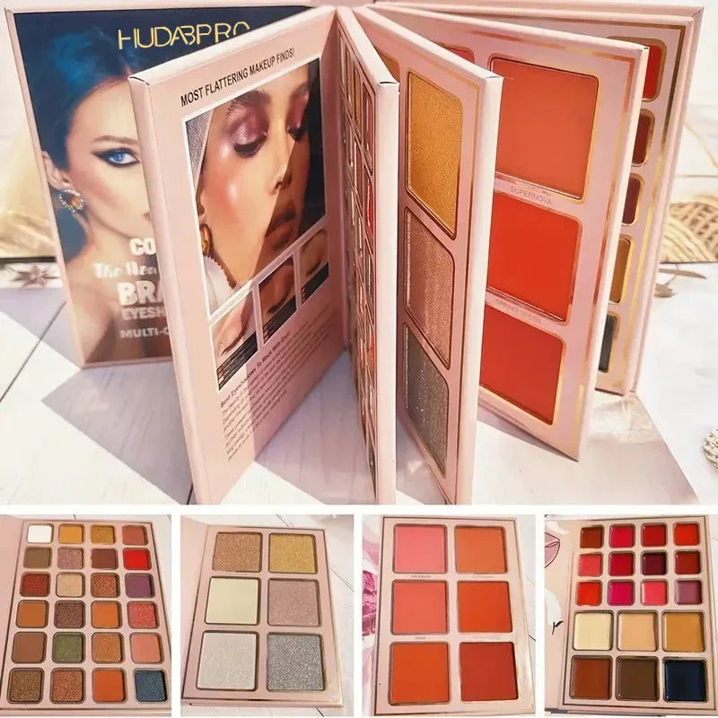 78-Color Pearlescent Matte Glitter Makeup Palette
