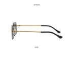 Metal Frameless Square Gradient Sunglasses - Viexta
