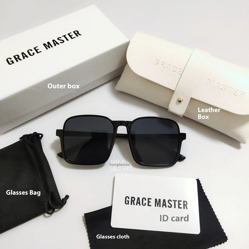 Women's Retro Square Semi-rimless Sunglasses - Viexta