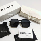 Women's Retro Square Semi-rimless Sunglasses - Viexta