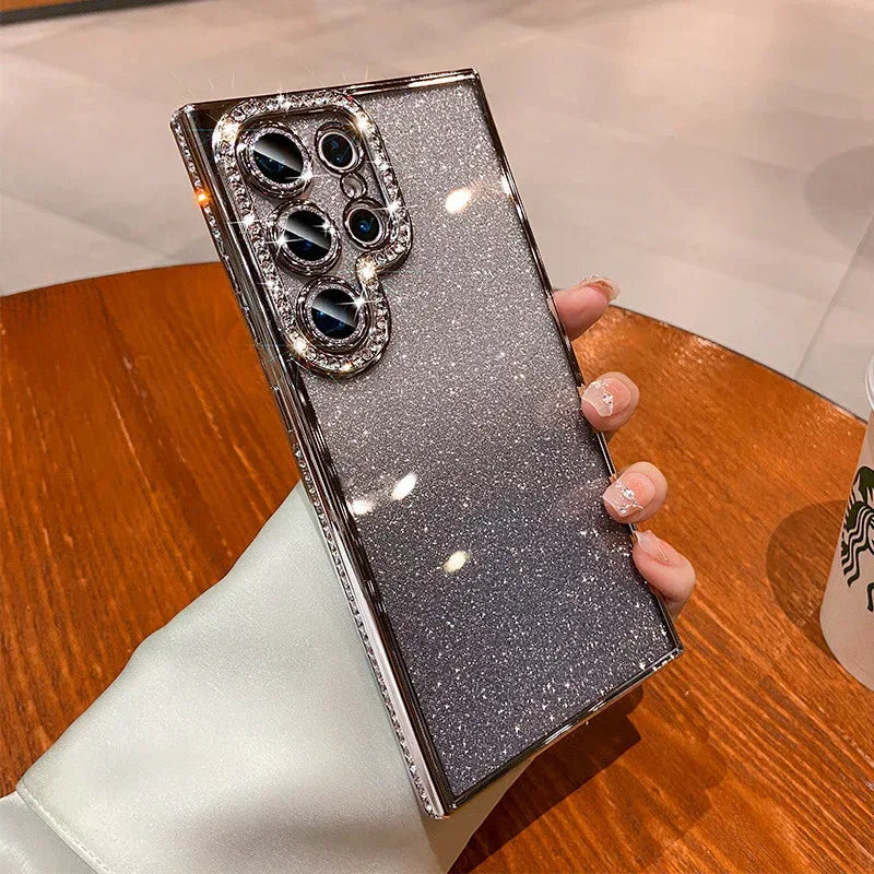 Glitter Magnetic Bracket Samsung Phone Case - Viexta