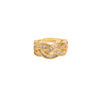 Luxury Twist Square Diamond Ring