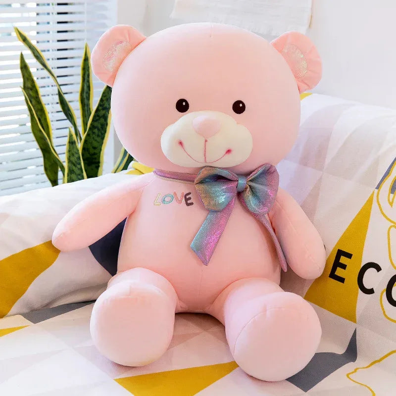 Cartoon Bow Big Bear Plush Toy - Viexta