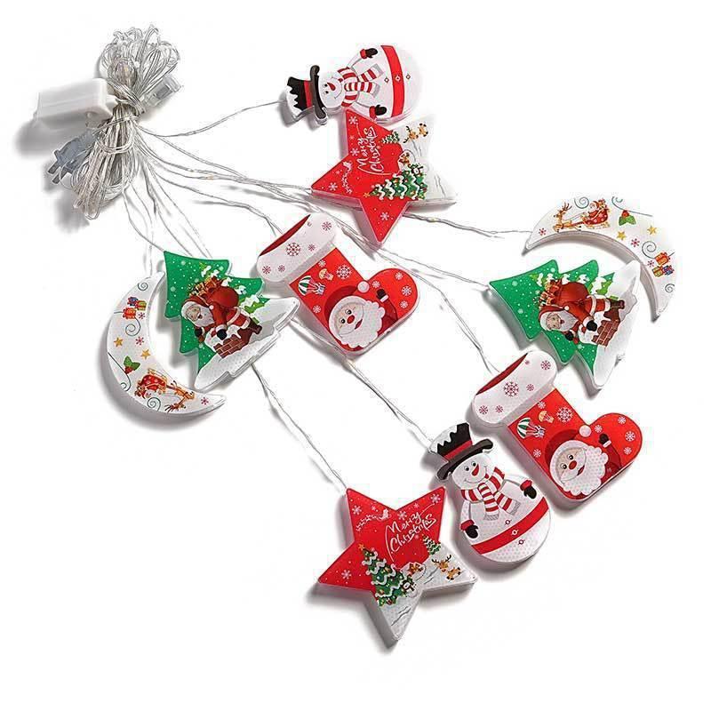 painted-christmas-curtain-lights-holiday-layout-rubber-covered-wire-ambience-light - Viexta