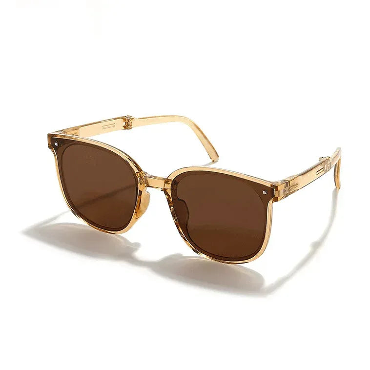 Fashionable Retro Sun Protection Folding Sunglasses - Viexta