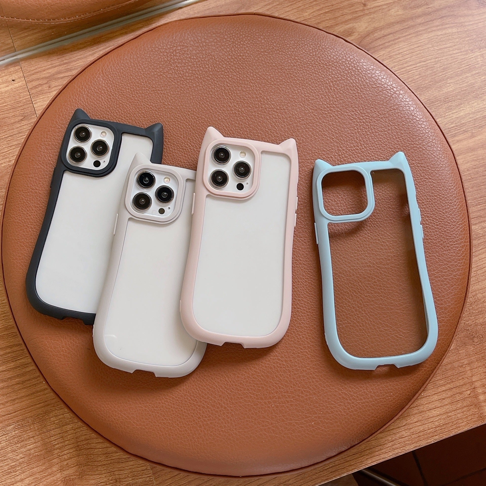 Acrylic High Version Cat Ears iPhone Case