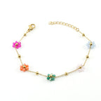 Floral Stainless Steel Bracelet for Women