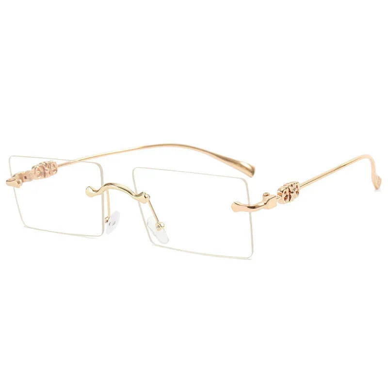 Fashion Rimless Cut Edge Gradual Sunglasses - Viexta