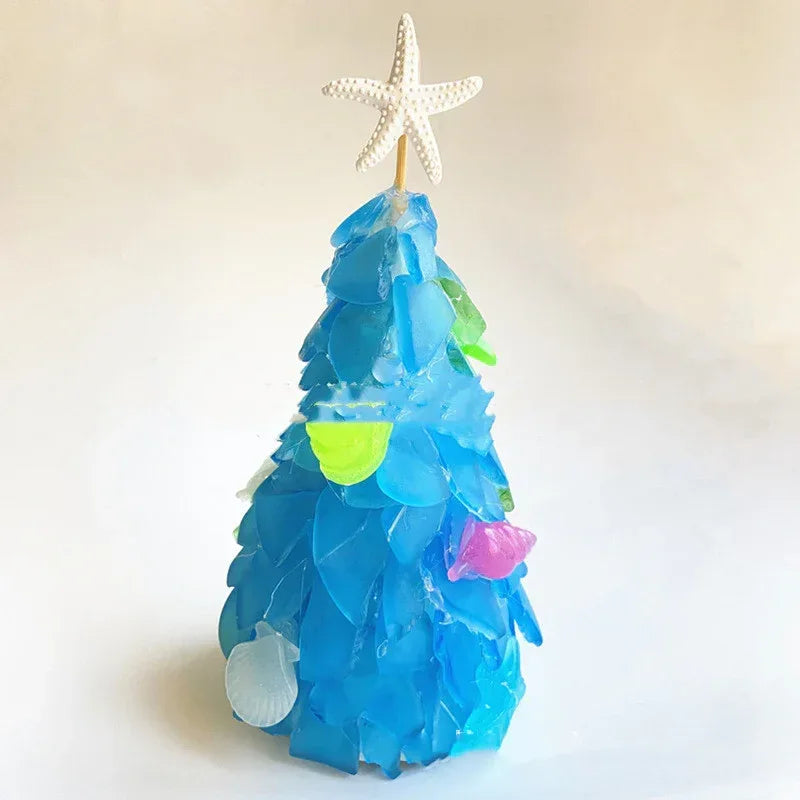 diy-christmas-decoration-blue-christmas-tree-glass-creative-unique-decoration - Viexta