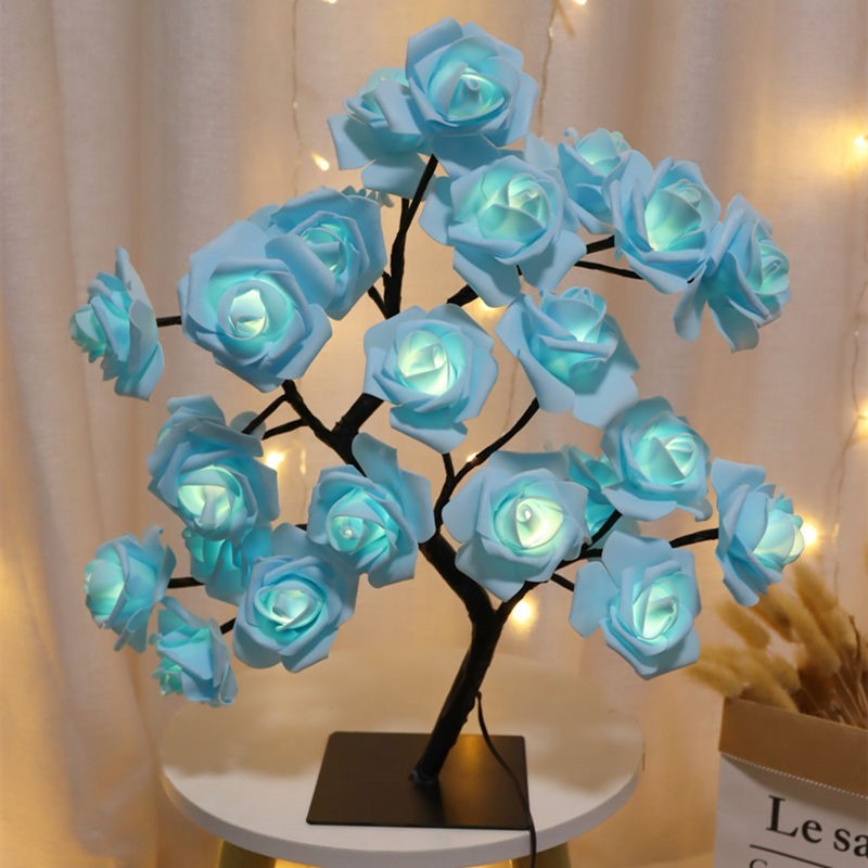 Rose Tree Lamp Decoration