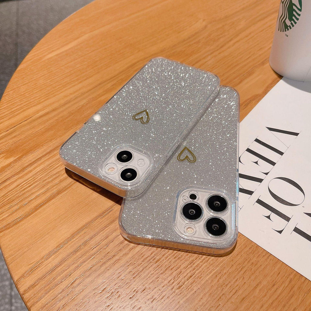 Glitter Plated Love iPhone Case - Viexta