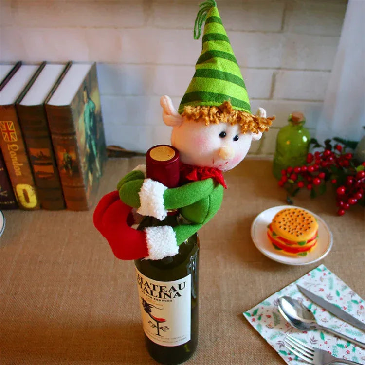 christmas-decorations-christmas-wine-bottle-socks - Viexta