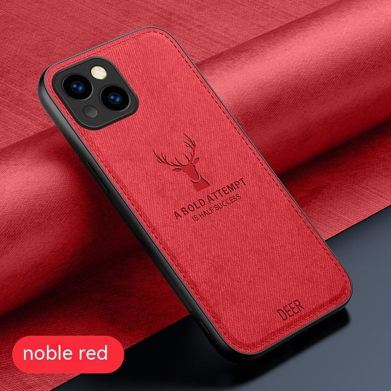 Cloth Deer Business Ultra Thin Anti Drop iPhone Cover