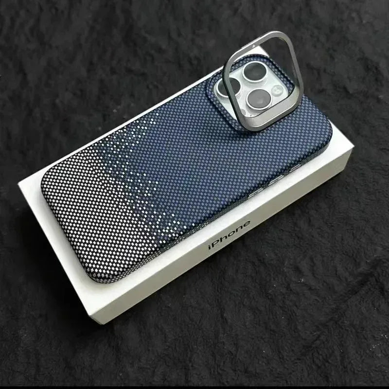 kevlar-magnetic-carbon-fiber-pattern-iphone-case - Viexta