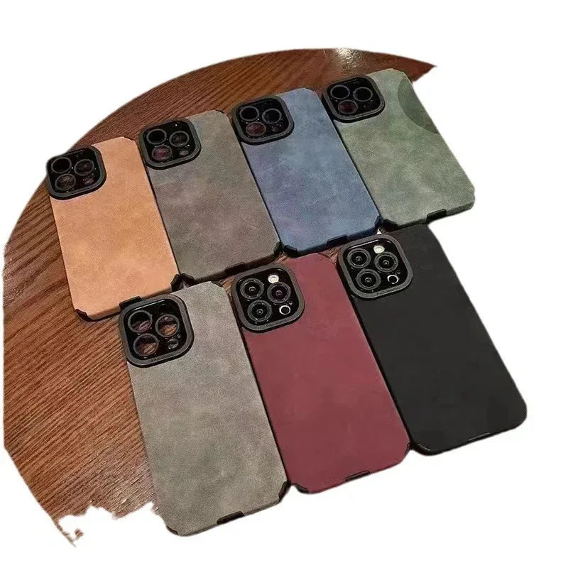 Korean Style Suede Drop-resistant iPhone Case - Viexta