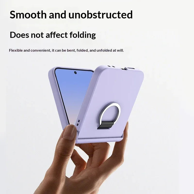 Foldable Ring Full Hinge Flip Phone Case - Viexta