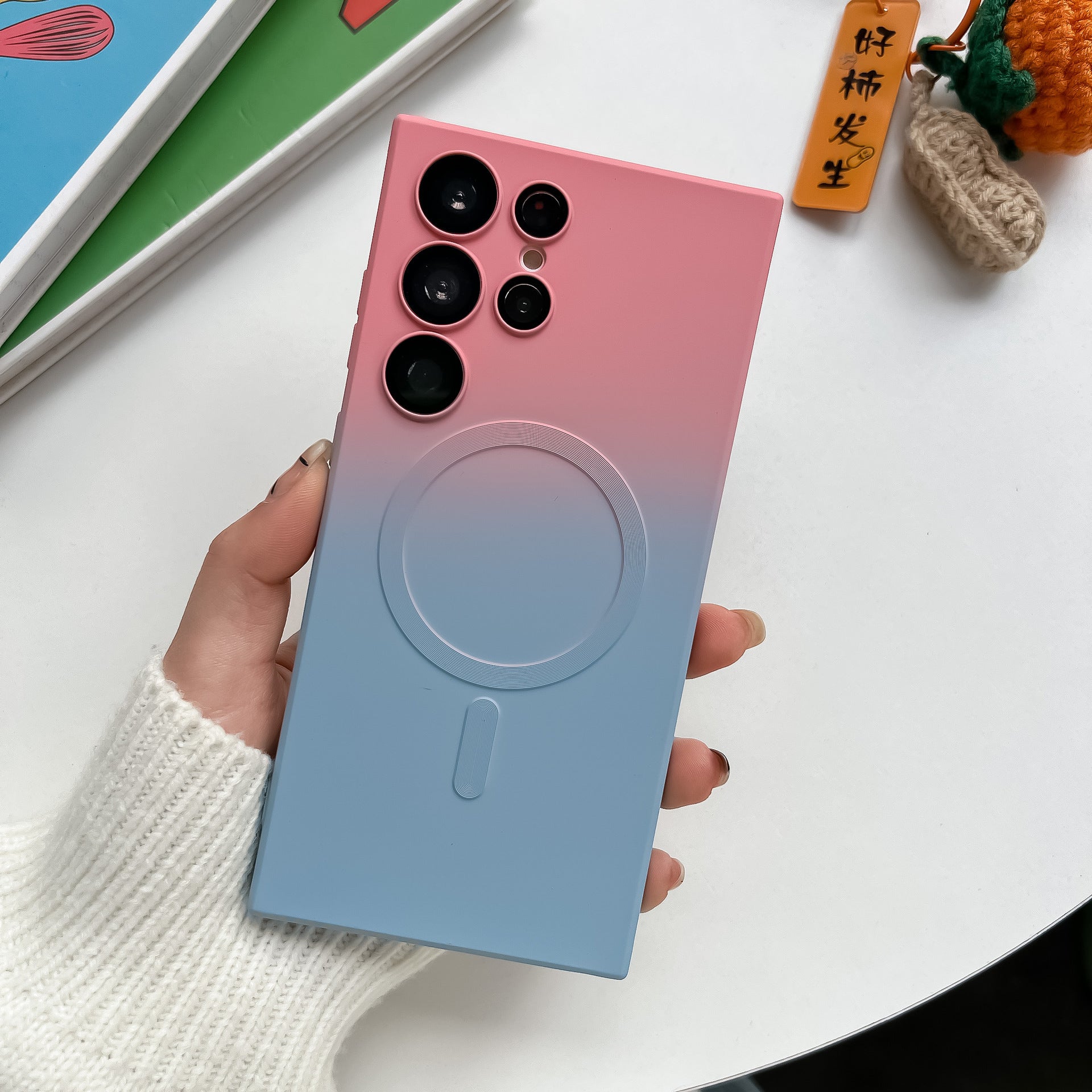 Magnetic Two-tone Gradient Samsung Phone Case