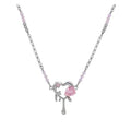 Peach Heart Necklace - Viexta