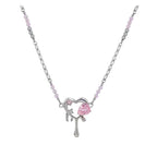 Peach Heart Necklace - Viexta