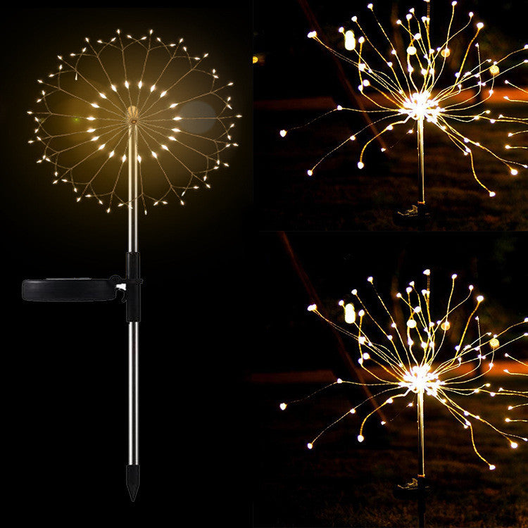 New Ground Plug Solar Fireworks Light