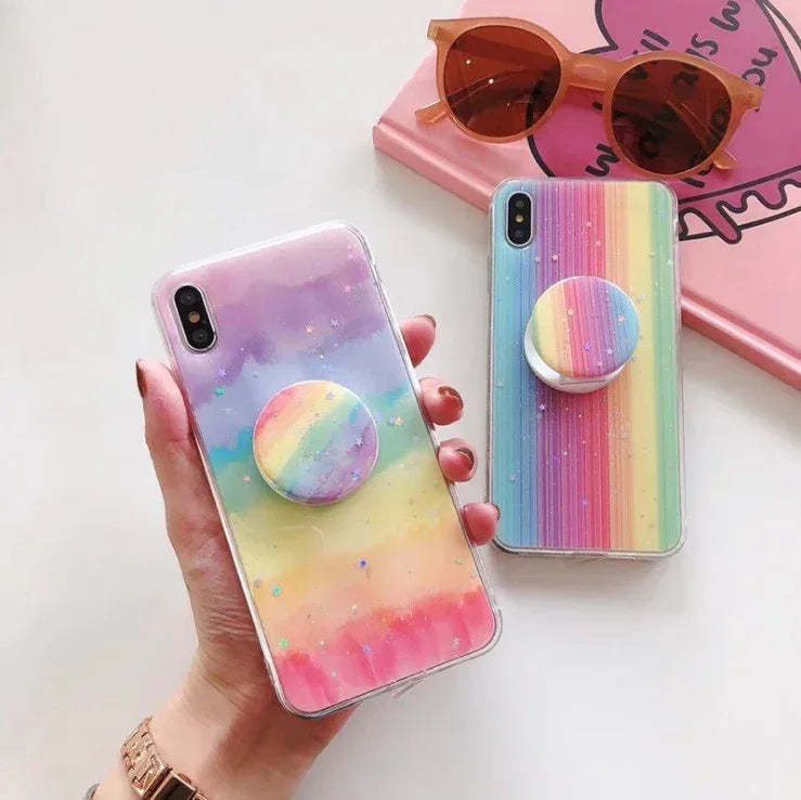 Epoxy Rainbow Gradient iPhone Case - Viexta