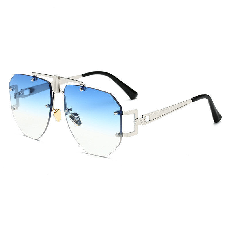 Metal frameless sunglass