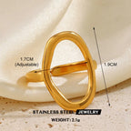 Stainless Steel Heart-shaped Ring - Viexta