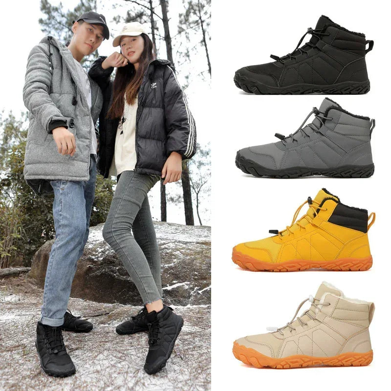Men's Snow Thick Fleece Sole Sneakers - Viexta
