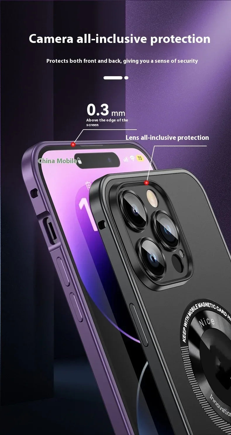 Spring Fastener Metal Frame iPhone Case - Viexta
