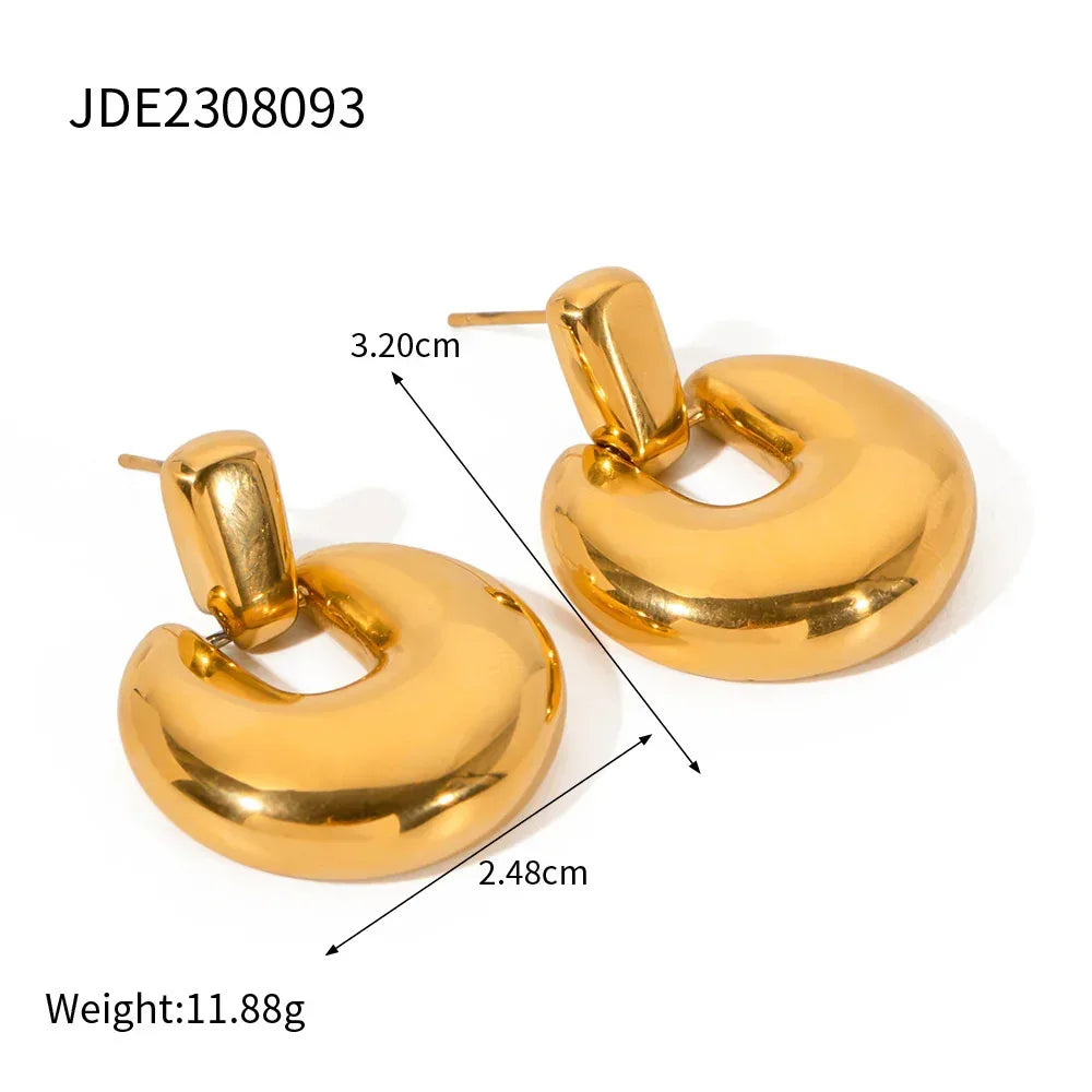 Hypo-allergic Round Studs - Viexta