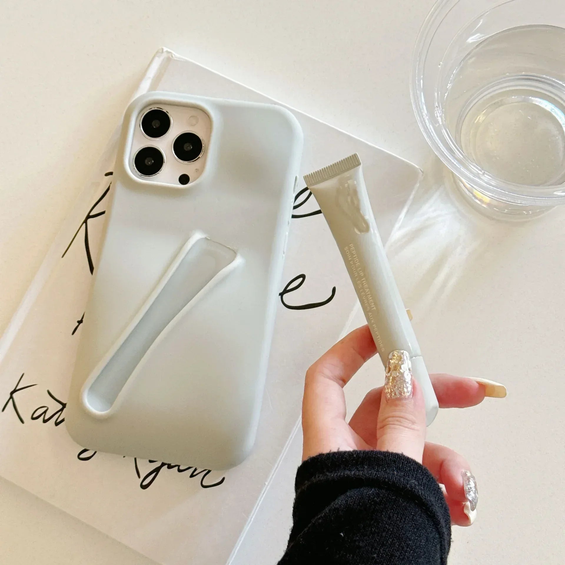 Soft Silicone Lipstick Lip Balm Lip Lacquer iPhone Case - Viexta