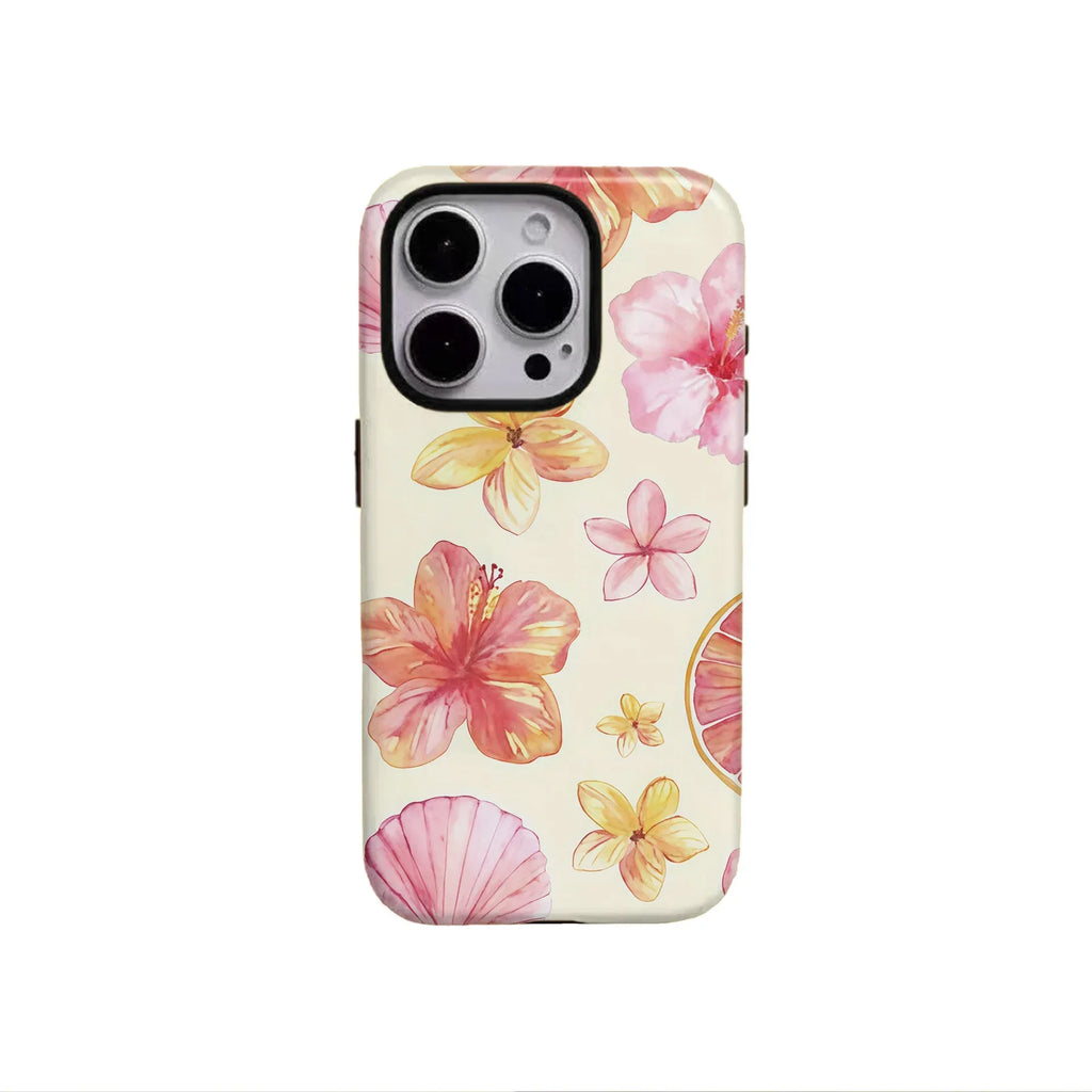 Flower Two-in-one Film iPhone Case - Viexta