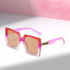 Square-shaped Gradient Oversized Sunglasses