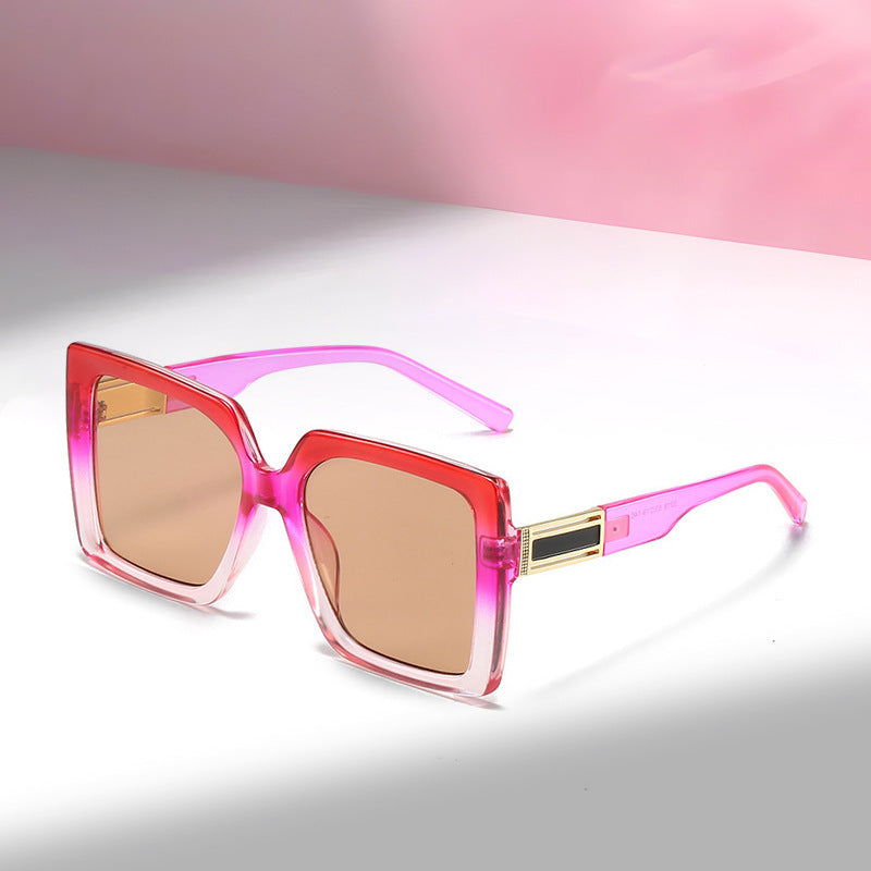 Square-shaped Gradient Oversized Sunglasses