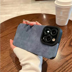 Korean Style Suede Drop-resistant iPhone Case - Viexta