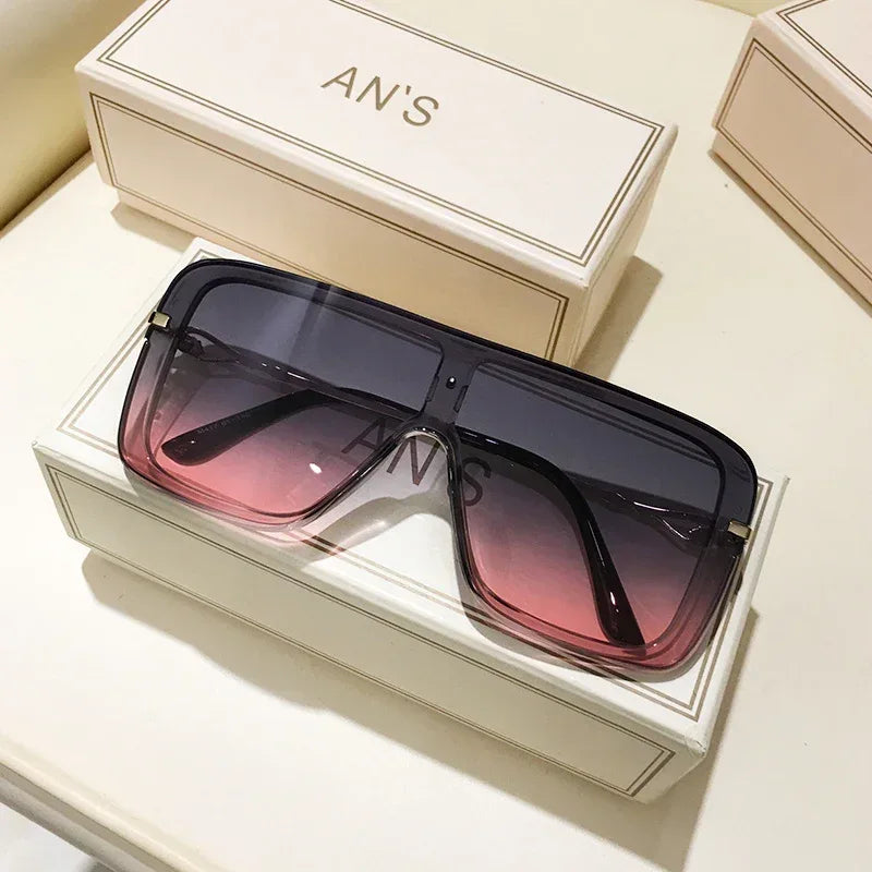 Women's Integrated Large Frame Sunglasses - Viexta