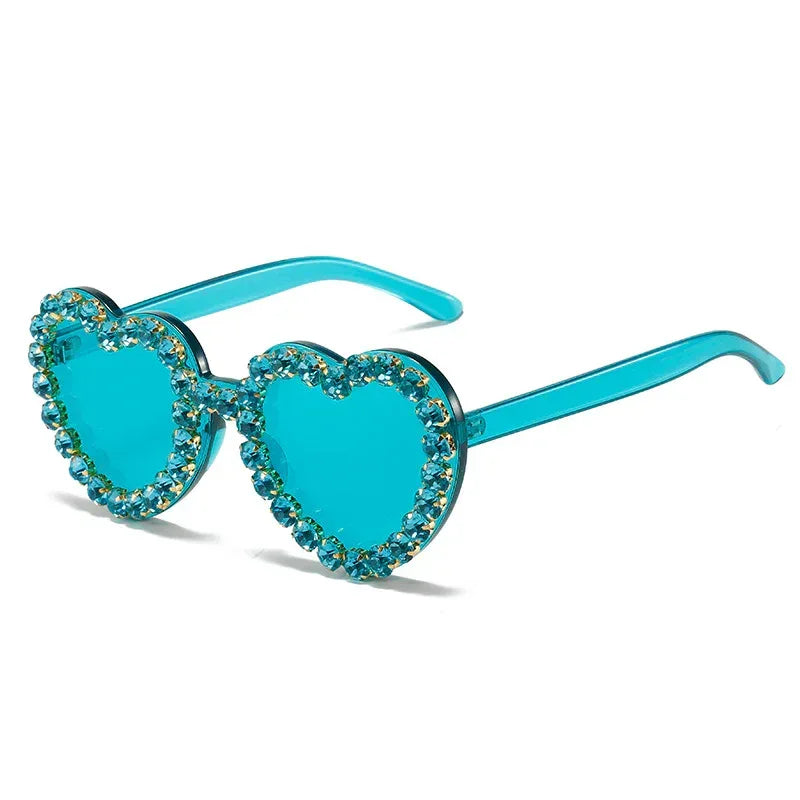 Peach Heart Sunglasses For Women - Viexta
