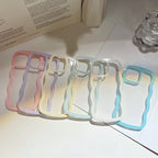 Candy Color Wave Border Mobile IPhone Case - Viexta
